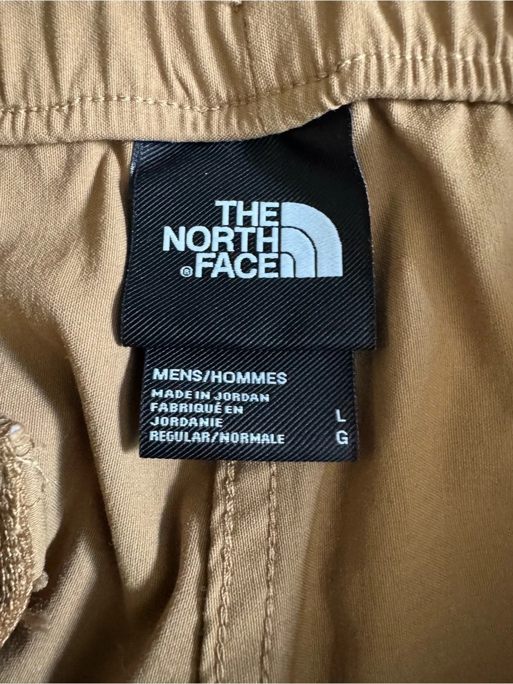 The North Face Limestone Trousers Nylon Stretch Hiking Pants Khaki Tan Large